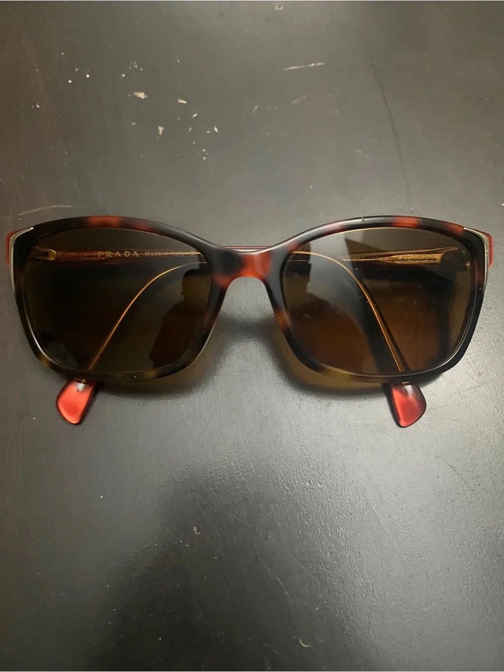 Prada Tortoiseshell Frame with Brown Lenses Women's Sunglasses